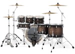 PDP Concept Maple 7 Piece Satin Charcoal Burst Laquer
