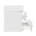 Koupelnová skříňka s umyvadlem SAT Cube Way 60x53x46 cm bílá lesk CUBE46602BISATCW CUBE46602BISATCW