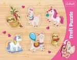 Trefl - Puzzle - Vkládačka: Jednorožci, lamy a lenochodi