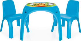 Plastový stolek + dvě židličky modrý - Play Doh