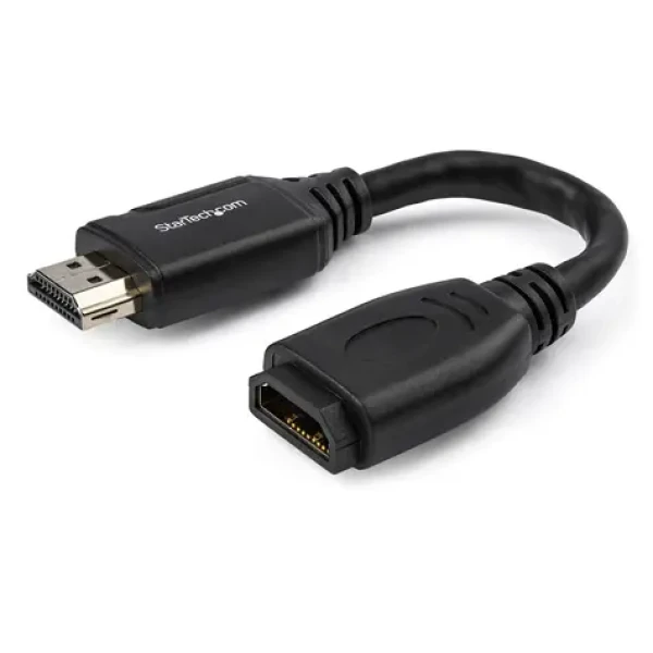 StarTech HDMI Port Saver černá / HDMI kabel / 4K 60Hz / Gripping konektory / 15,2 cm (HD2MF6INL)