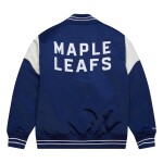 Mitchell Ness Pánská Bunda Toronto Maple Leafs NHL Heavyweight Satin Jacket Velikost: