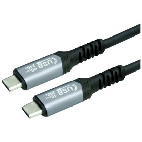 Value USB kabel USB 4.0 USB-C ® zástrčka, USB-C ® zástrčka 1.00 m černá stíněný 11.99.9086