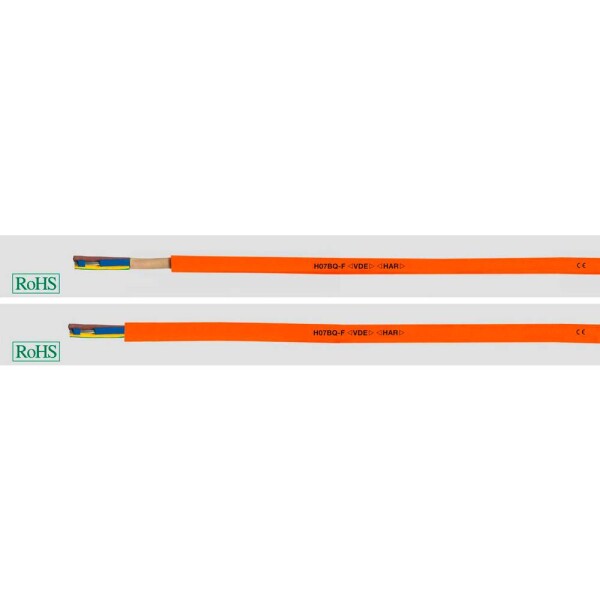 HELU H05BQ-F 22051-500 připojovací kabel 3 G 0.75 mm², 500 m, oranžová