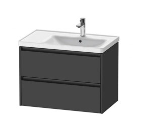 DURAVIT - Ketho.2 Umyvadlová skříňka 55x78x46 cm, 2 zásuvky, grafit mat K25286049490000