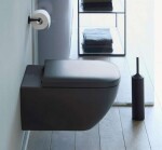 DURAVIT - Happy D.2 Závěsné WC, Rimless, antracit 2222098900