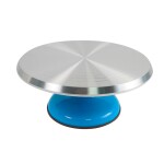 Cake star Otočný stojan kovový modrý 30cm