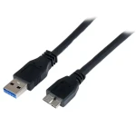 StarTech kabel USB-A - Micro-USB 3.0 černá / Kabel / USB 3.2 Gen 1 (5 Gbit/s) / 1 m (USB3CAUB1M)