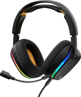 Glorious GHS Eternal RGB černá / Herní sluchátka / USB-C / over-ear / stereo (GLO-A-2PC-BLK)
