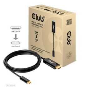 CLUB3D CAC-1334 aktivní kabel HDMI na USB-C M/M černá 1.8m / 4K 60Hz (CAC-1334)