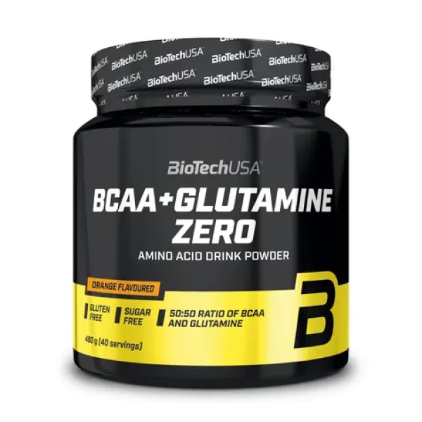 BioTech BCAA + Glutamine Zero 480 g orange (14801)