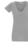 Dámká hlenka/košilka V-neck 22200 melanžově šedá L