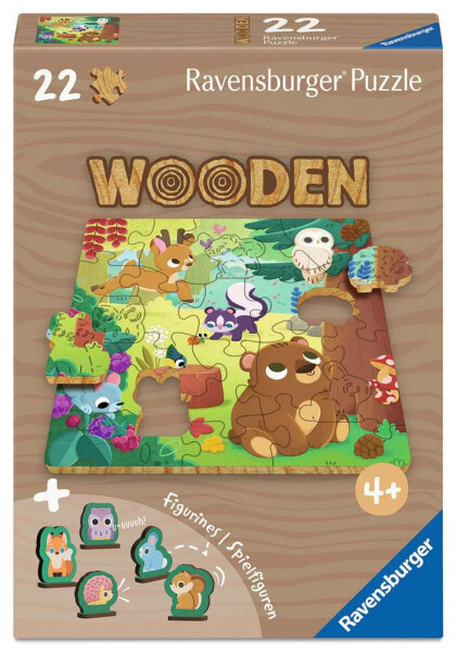Dřevěné puzzle Džungle 22 dílků