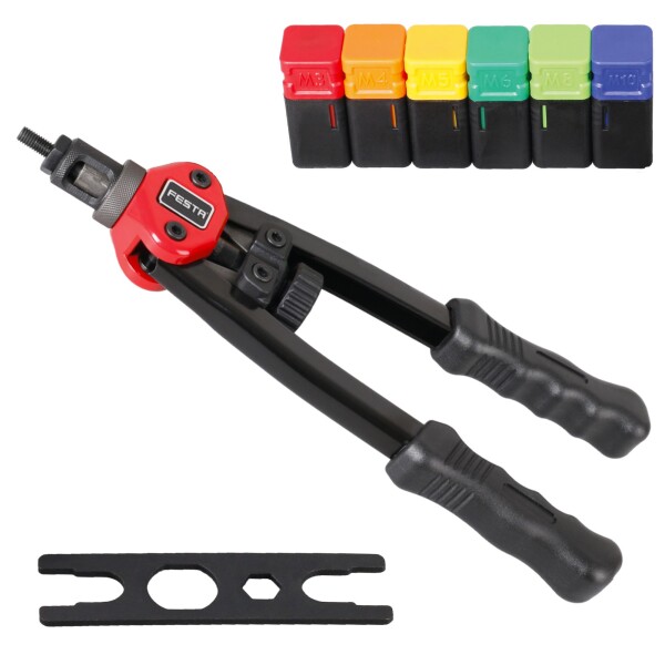 FESTA 24036 Kleště nýtovací na matice, pákové, 330mm, M3-M10, Cr-Mo