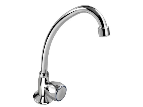 Baterie umyvadlová stojánková, na studenou vodu, chrom, ramínko 22cm, BALLETTO