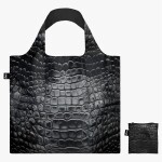 Skládací nákupní taška LOQI CROCODILE Black