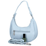 Trendy dámská koženková kabelka na rameno Tricia, světle modrá