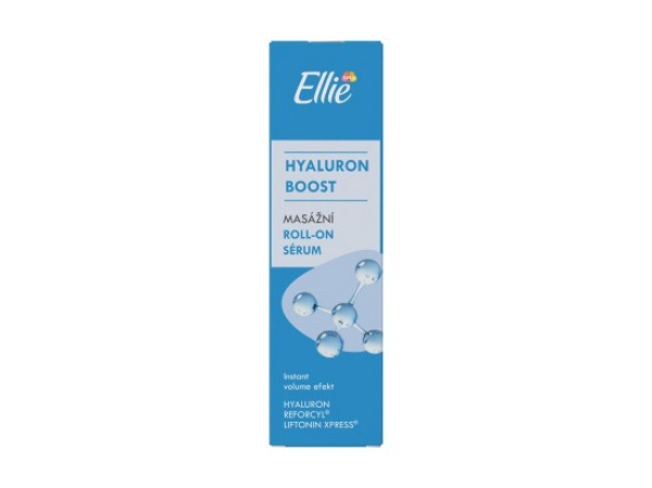 Ellie Hyaluron Boost omlazující masážní roll-on sérum 10 ml