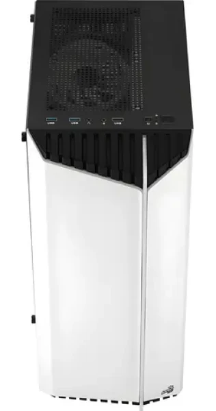 Aerocool Bionic bílá / Skříň / Midi Tower / ATX / RGB / tvrzené sklo / bez zdroje (AEROPGSBIONIC-G-WTV2)