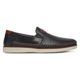 Polobotky Rieker B2356-14 Přírodní kůže (useň) - Lícová