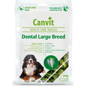 Canvit Snacks Dental Large Breed-Duck 250g