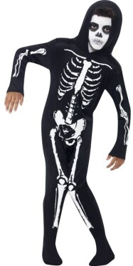 Smiffys.com Dětský kostým - Kostlivec Velikost: 4-6 let