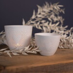 Räder Porcelánový svícen Heart Large, bílá barva, porcelán