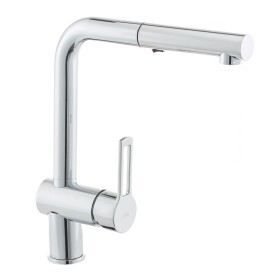 Dřezová baterie Paffoni Ringo s vytahovací sprškou, 2 proudy chrom RIN285 RIN285