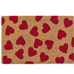 Ib Laursen Rohožka Red Hearts, červená barva