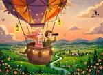 RAVENSBURGER Puzzle Láska je ve vzduchu XXL