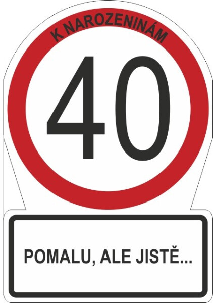 Přání M - Dopravní značka 40 - Albi