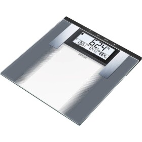 Sanitas SBG 21 váha s diagnostikou tělesných parametrů Max. váživost=180 kg šedá, sklo