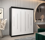 Šatní skříň Abi Y0 Barva korpusu: Dub artisan, Rozměry: 120 cm, Dveře: Černá