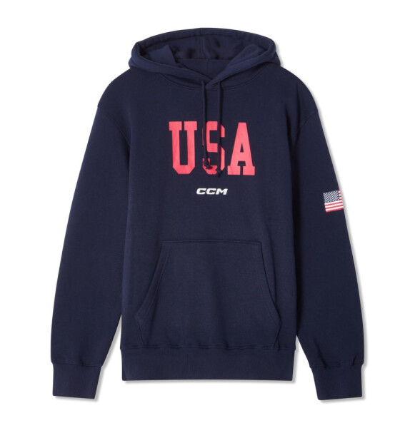 Pánská mikina CCM Flag Hood Team USA Velikost: L