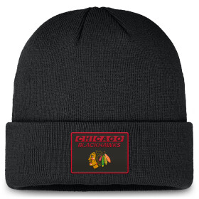 Fanatics Pánská zimní čepice Chicago Blackhawks NHL Authentic Pro Rink Prime Cuffed Beanie