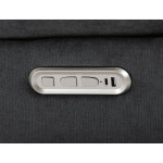 Polohovací křeslo, elektrické zabudované ovládání, šedá, látka, TV-7081 GREY2