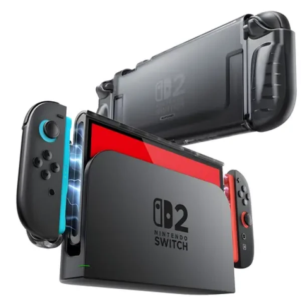 Supcase Crystal transparentní černá / Ochranný kryt / pro Nintendo Switch 2