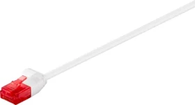 MicroConnect CAT6 U/UTP SLIM 0.5m bílá / PVC (V-UTP6005W-SLIM)