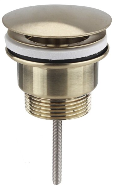 SAPHO - Umyvadlová výpust 5/4“, neuzavíratelná, velká zátka, 10-55, zlato mat 542.742.5GB