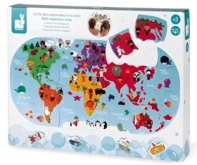 JANOD Puzzle do vany Mapa světa