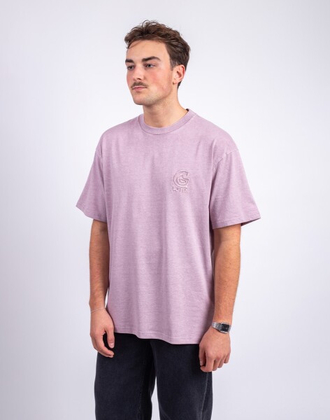 Tričko Carhartt WIP S/S Helix Redux T-Shirt Pink Fog garment dyed