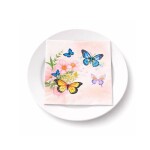 Dortisimo Ubrousky s květinami a motýlky (20 ks)