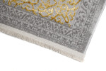 DumDekorace DumDekorace Exkluzivní šedý koberec se zlatým orientálním vzorem