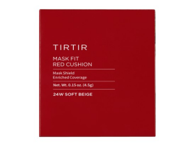Tirtir Mask Fit Red Cushion 24W Soft Beige Mini kompaktní make-up v houbičce 4,5 g