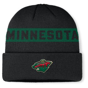 Fanatics Pánská zimní čepice Minnesota Wild NHL Authentic Pro A/Cap Cuffed Beanie