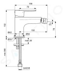 IDEAL STANDARD Cerafine Bidetová baterie chrom