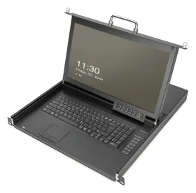 Digitus Modulární konzole 17" TFT / KVM konzole / 16x HDMI / touchpad / 1U rack / QWERTZ DE (DS-72220-7GE)