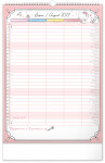 Nástěnný kalendář 2027 Notique Rodinný plánovací Hello Kitty XL, 33 x 46 cm