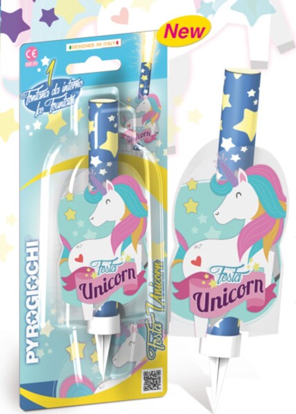 Jednorožec dortová fontána 1 ks Pyrogiochi Jednorožec dortová fontána 1 ks Pyrogiochi