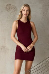 REINA DRESS kaštanové S